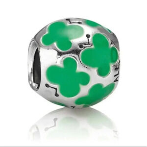 Pandora Jewelry Green Enamel Butterfly Charm